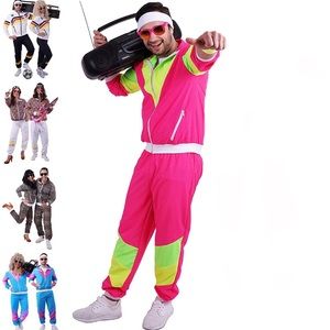 80s/90s Neon Track Suit Costume